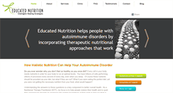 Desktop Screenshot of educatednutrition.com