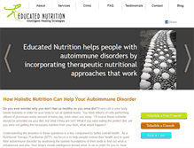 Tablet Screenshot of educatednutrition.com